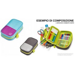 CARIOCA ASTUCCIO PENCIL CASE ROOMY POUCH ASS.TO