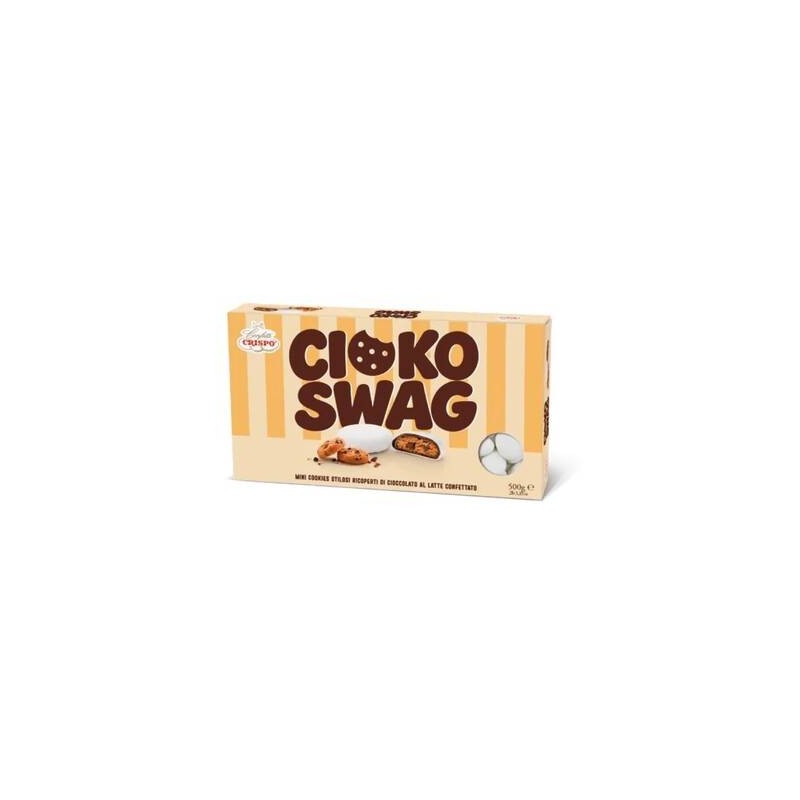 CONFETTI CIOKO SWAG MINI COOKIES RICOPERTI DI CIOCCOLATO AL LATTE E CONFETTATO 500gr