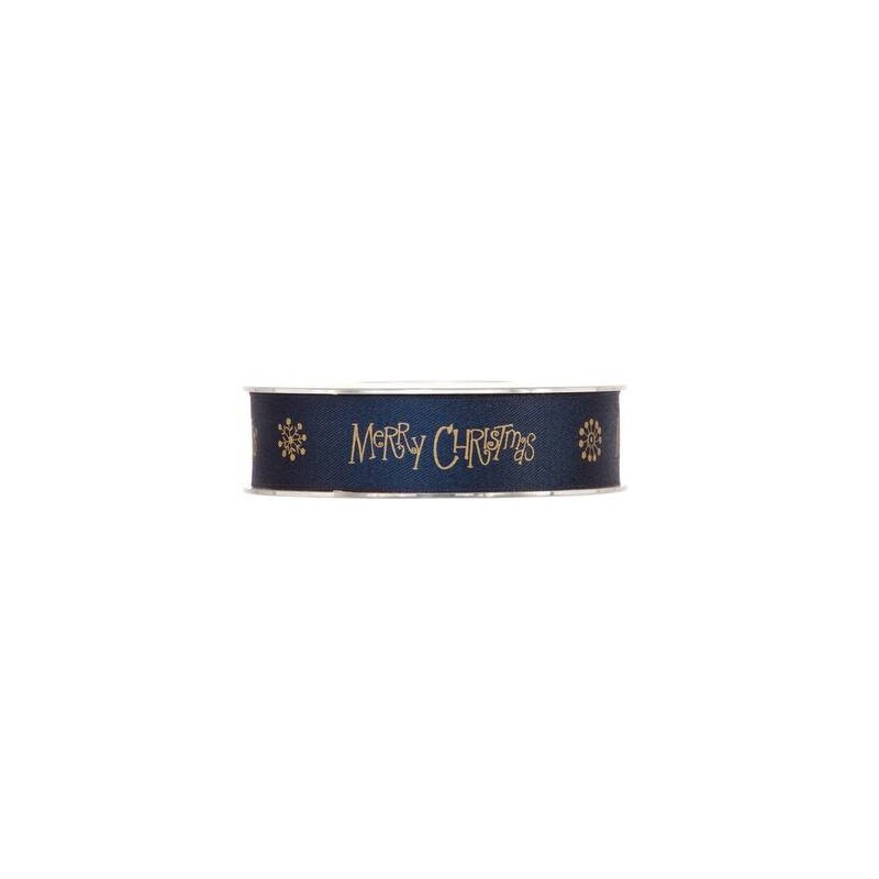 NASTRO TESSUTO MATT MERRY XMAS mm25x15mt BLU