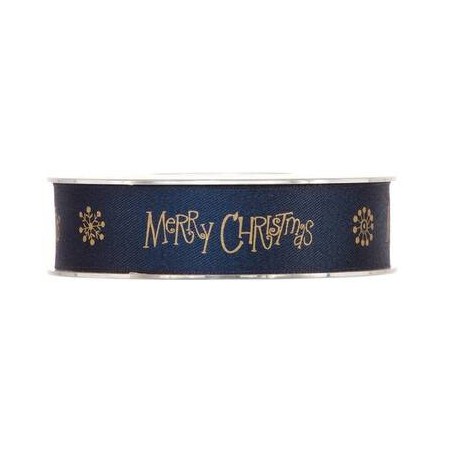 NASTRO TESSUTO MATT MERRY XMAS mm25x15mt BLU