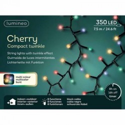 LED CHERRY 350LUCI MULTICOLOR 7,5mt FILO NERO INT/EST
