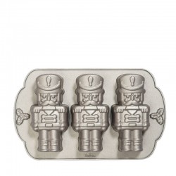 STAMPO SCHIACCIANOCI 29x18x5,8cm 3 CAVITA' IN ALLUMINIO