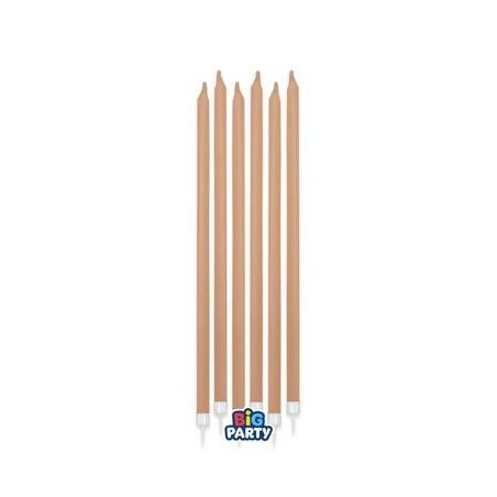 CANDELINE STELO MATITA 15cm CAPPUCCINO 12pz