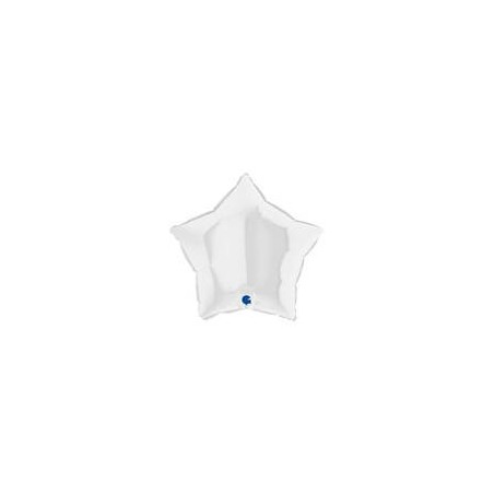 PALLONE MYLAR STELLA 18 45cm BIANCA