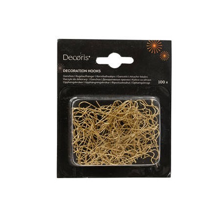 GANCI ORO PER PALLINE H.3,5cm 100pz