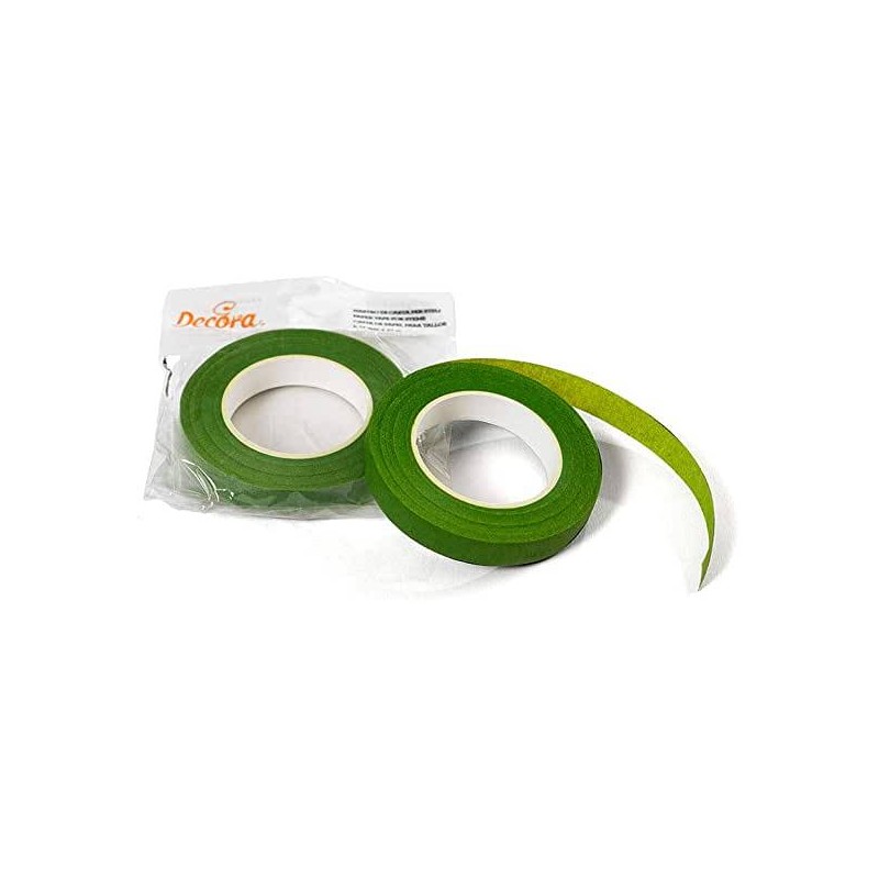 NASTRO PER STELI VERDE CHIARO 12mm 27mt DECORA