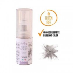SPRAY PUMP ARGENTO GLITTERATO 10gr