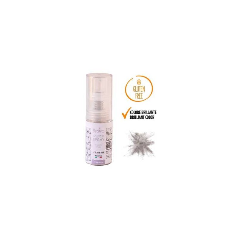 SPRAY PUMP ARGENTO GLITTERATO 10gr