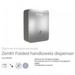 DISPENSER ASCIUGAMANI PIEGATI ACCIAIO SPAZZOLATO LINEA ZENITH ART.892455