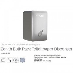 DISPENSER IGIENICA INTERFOGLIATA ACCIAIO SPAZZOLATO LINEA ZENITH ART.892456