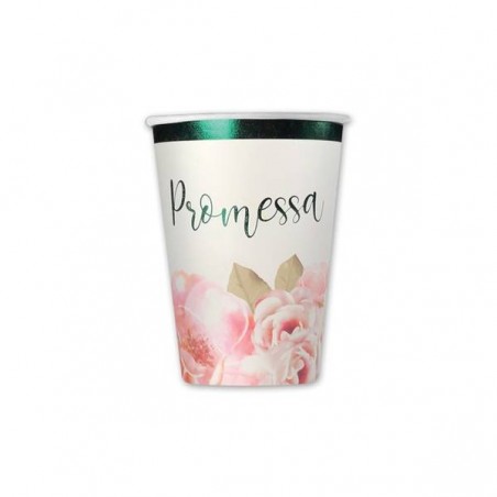 BICCHIERI 200cc PROMESSA FLORAL 8pz