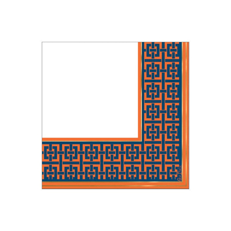 TOVAGLIOLI 33x33 BLUE AND ORANGE 16pz