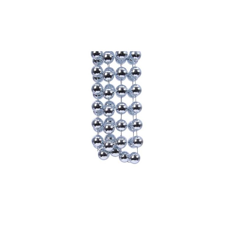 FILO PERLINE METAL XXL cm2x2,7mt ARGENTO