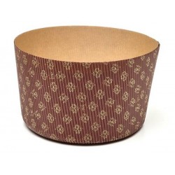 FORMA COTTURA PANETTONE ALTO 500gr RIGIDO ø134x95mm 2 PEZZI