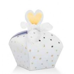 SCATOLA POIS 50° ORO 3,5x3,5x6cm 10pz