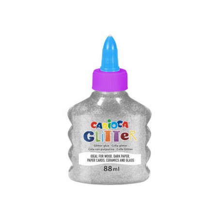 CARIOCA GLITTER GLUE SPARK 88ml ARGENTO