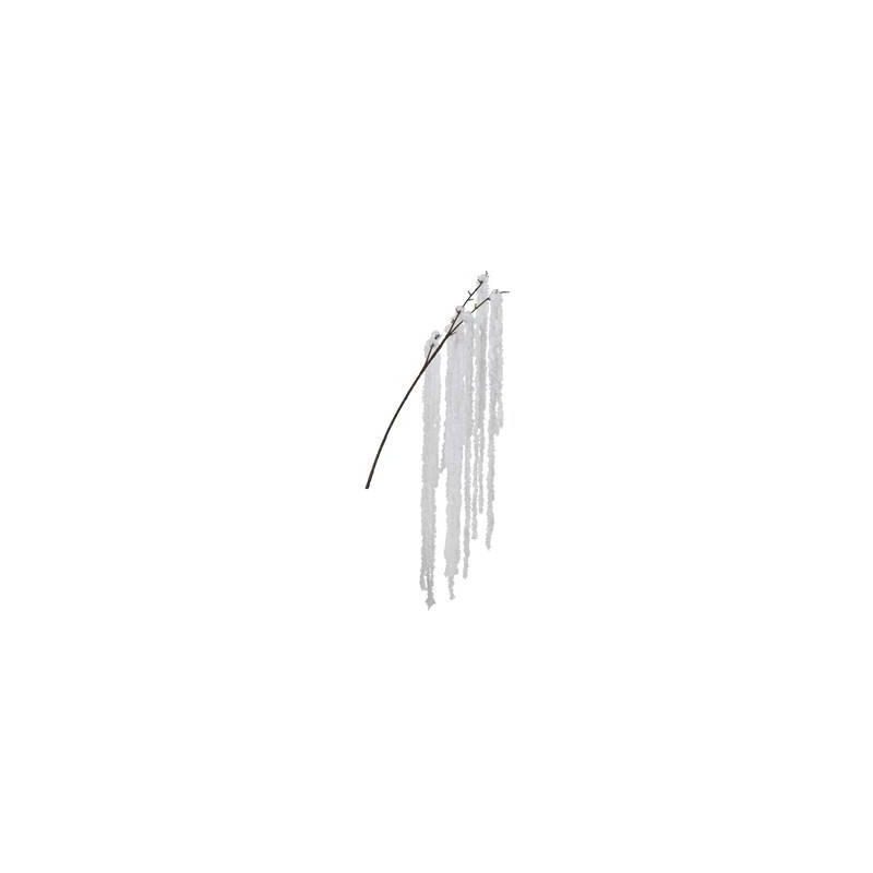 RAMO PENDENDTE GHIACCIATO BIANCO H.80cm