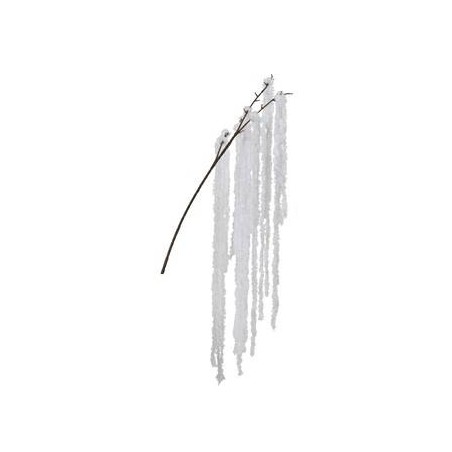 RAMO PENDENDTE GHIACCIATO BIANCO H.80cm