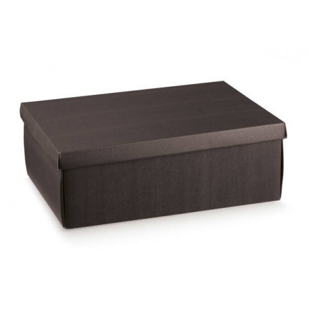 SCATOLA F/COP EASY 34x25x12cm SKIN COFFE