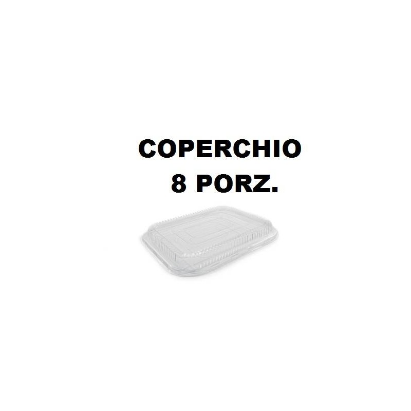 COPERCHIO TEGLIA READY 8 PORZIONI TRASPARENTE 2 PEZZI
