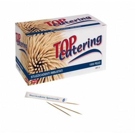 STUZZICADENTI 2 PUNTE IMBUSTATI SING. 1000pz LEO