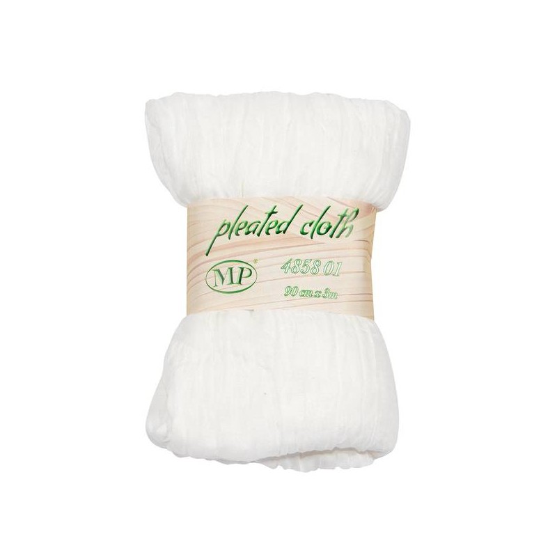 TESSUTO RUNNER PLEATED CLOTH cm90x3mt WHITE