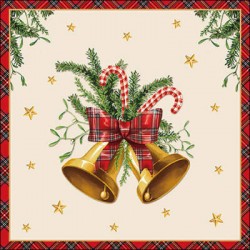 TOVAGLIOLI 33x33 SCOTTISH BELLS CREMA 20pz