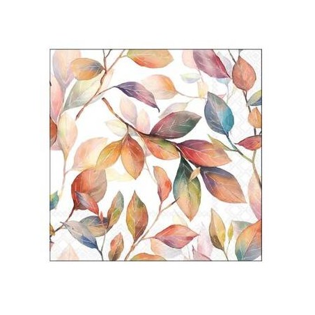 TOVAGLIOLI 25x25 FOGLIE COLORATE 20pz