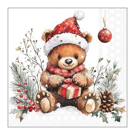 TOVAGLIOLI 33x33 TEDDY'S GIFT WHITE 20pz