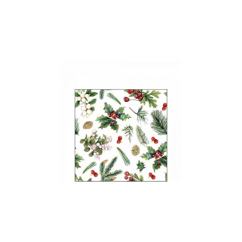 TOVAGLIOLI 25x25 WINTER GREENERY WHITE  20pz