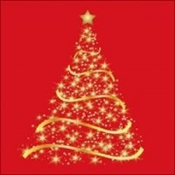 TOVAGLIOLI 33x33 SHINING TREE RED 20pz