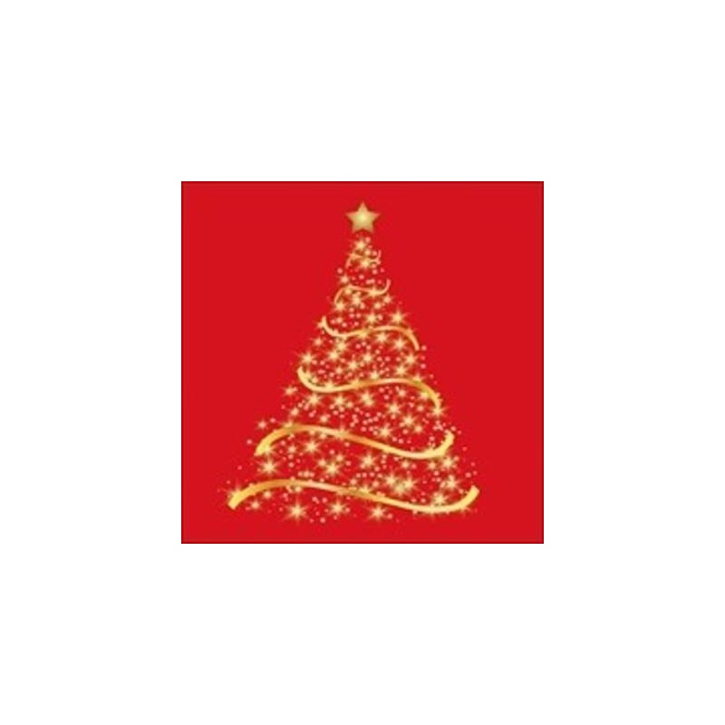 TOVAGLIOLI 33x33 SHINING TREE RED 20pz
