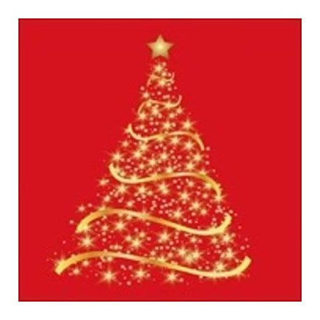 TOVAGLIOLI 33x33 SHINING TREE RED 20pz