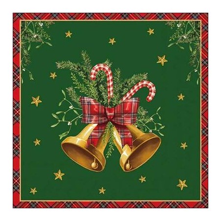 TOVAGLIOLI 33x33 SCOTTISH BELLS VERDE 20pz