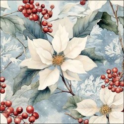 TOVAGLIOLI 33x33 WINTER POINSETTIA 20pz