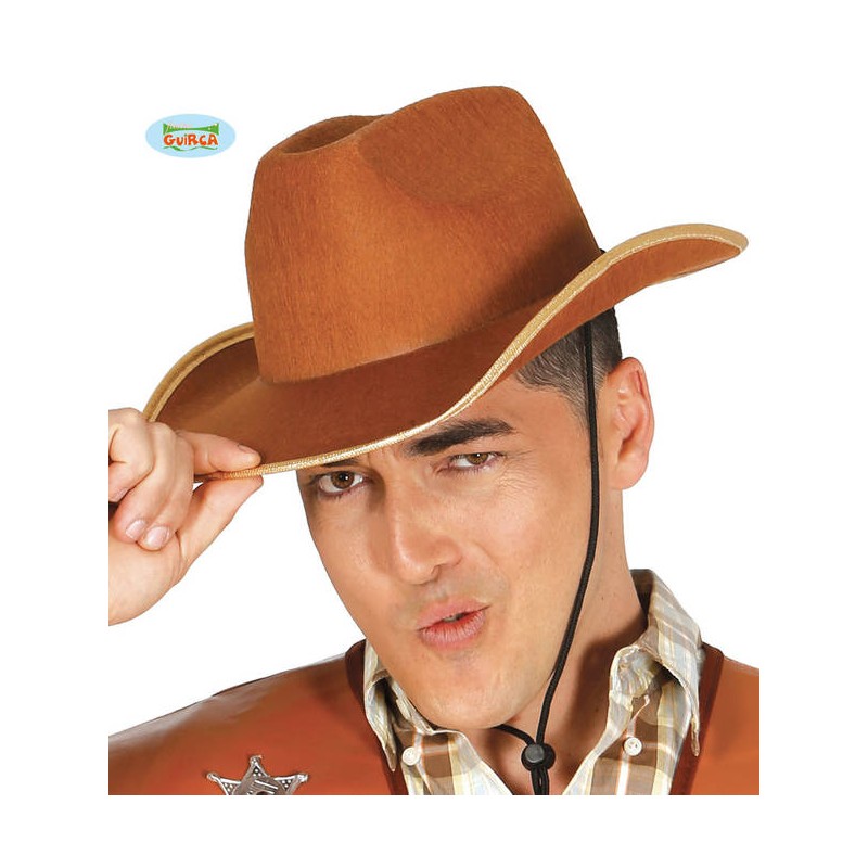 CAPPELLO COWBOY MARRONE IN FELTRO