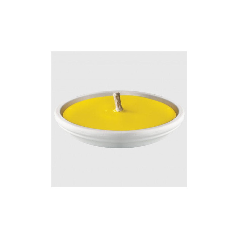 FIACCOLA CITRONELLA IN GESSO BIANCO ø11