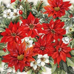 TOVAGLIOLI 33x33 POINSETTIA ALL OVER 20pz