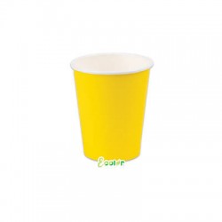 BICCHIERI 200cc ECOLOR BIODEGRADABILI GIALLO 50pz