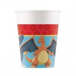 BICCHIERE CARTA 200ml POKEMON 8pz