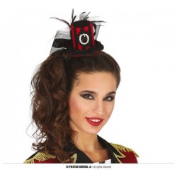 DIADEMA CAPPELLINO STREGA NERO/ROSSO
