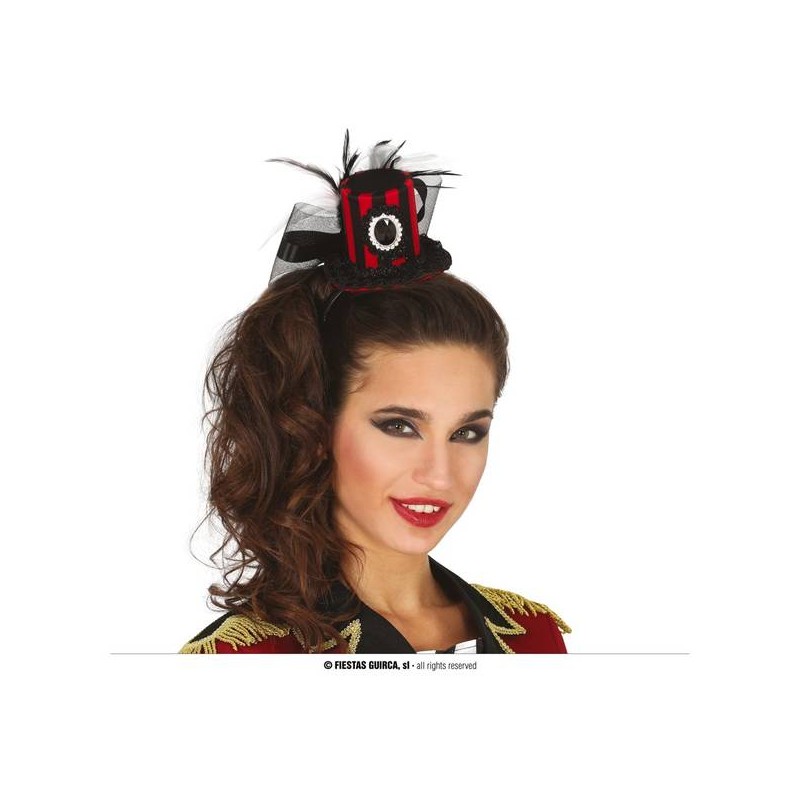DIADEMA CAPPELLINO STREGA NERO/ROSSO