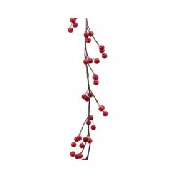 GHIRLANDA FOAM BACCHE ROSSE h130cm