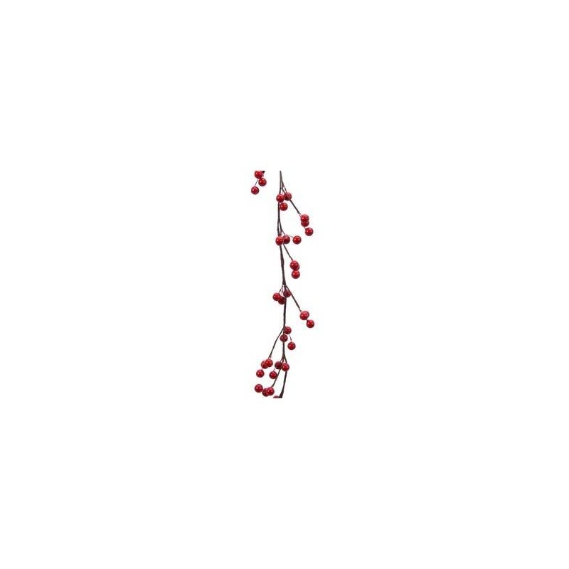 GHIRLANDA FOAM BACCHE ROSSE h130cm