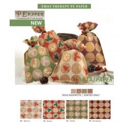 BUSTE REGALO PE PAPER 25x40 XMAS THERAPY ASS.TO 5pz
