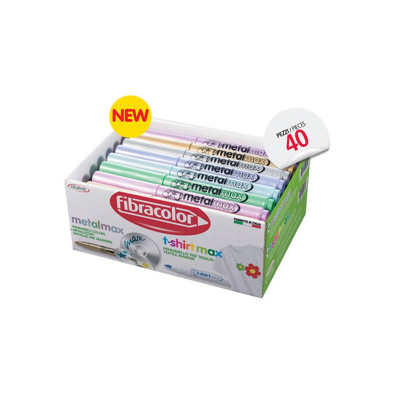 PENNARELLO METALMAX P. GROSSA FIBRACOLOR