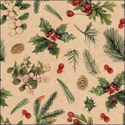 TOVAGLIOLI 33x33 RECYCLED WINTER GREENERY NATURE  20pz