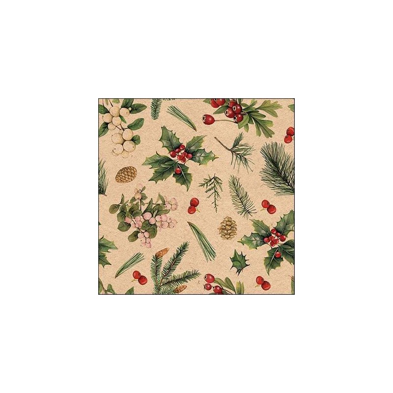 TOVAGLIOLI 33x33 RECYCLED WINTER GREENERY NATURE  20pz