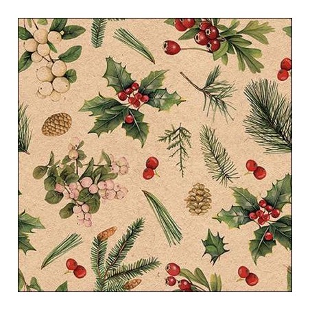 TOVAGLIOLI 33x33 RECYCLED WINTER GREENERY NATURE  20pz