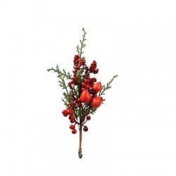 PICKS BACCHE ROSSE C/CLIP 25cm